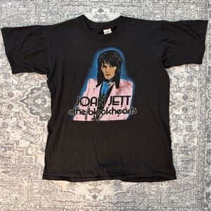 Joan Jett & The Blackhearts Vintage Band Concert Tshirt 1982 I Love Rock & Roll